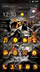 3D Fire Skull Theme(圖4)-速報App
