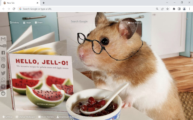 Hamster Wallpaper New Tab