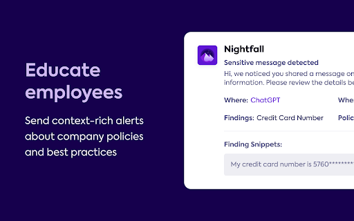 Nightfall DLP for ChatGPT