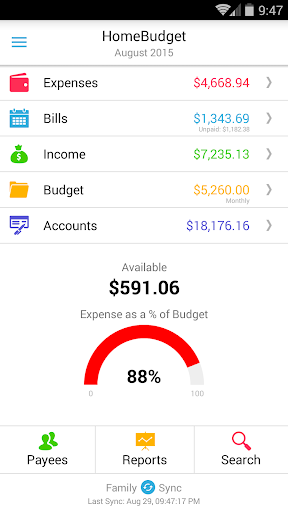 Home Budget with Sync Lite