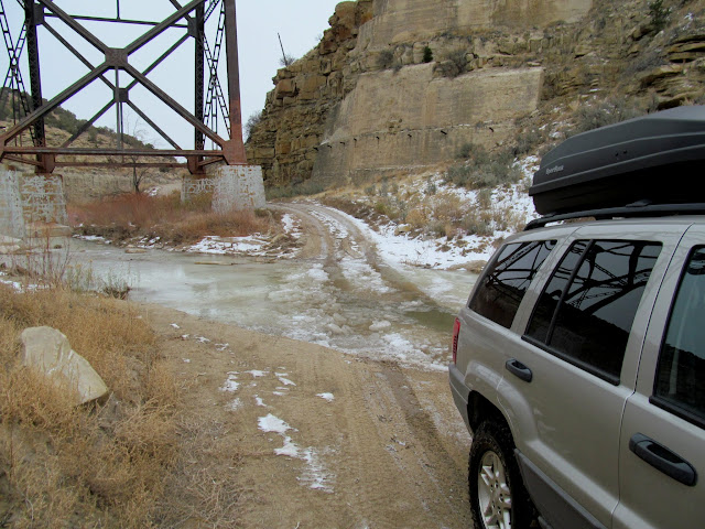 Gordon Creek crossing below the trestle