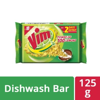 Vim Dishwash Bar Lemon 125 G