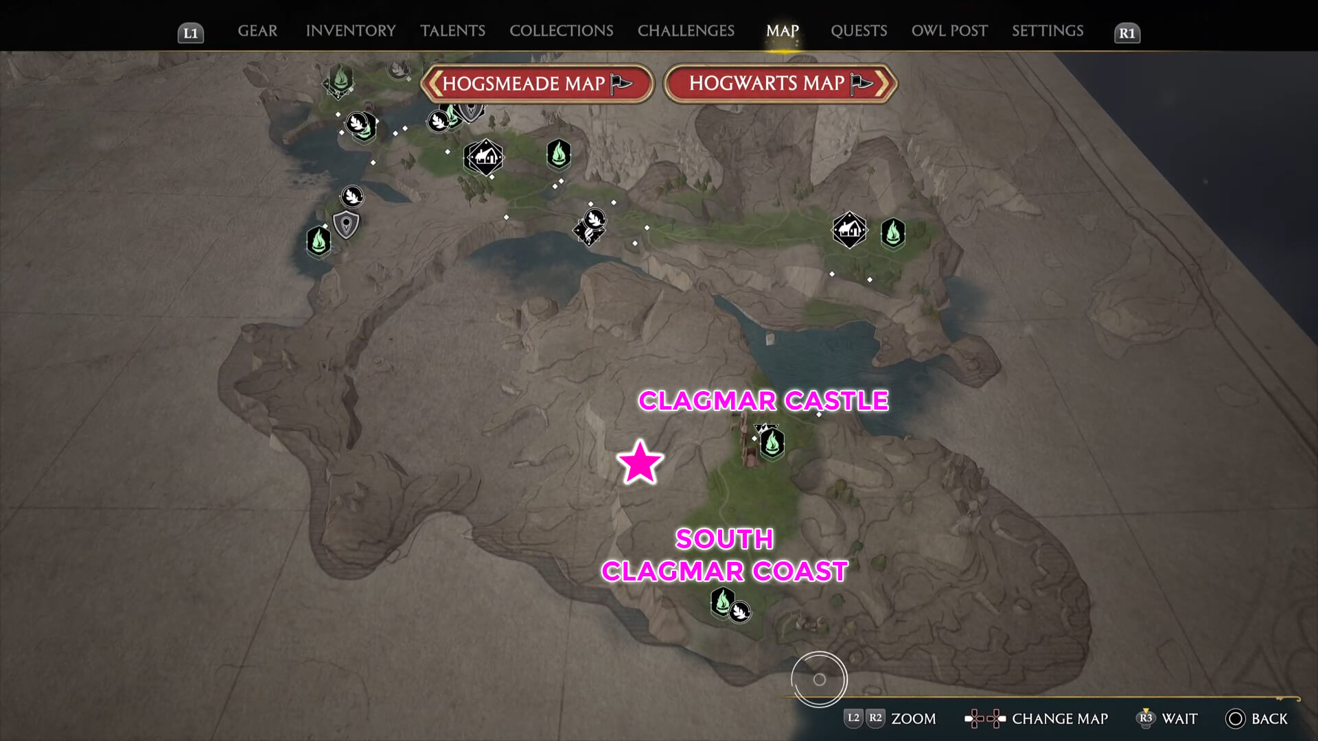   West of Clagmar Castle  _Map