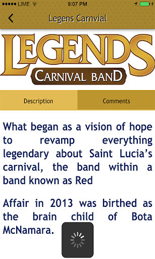 Legends Carnival Band