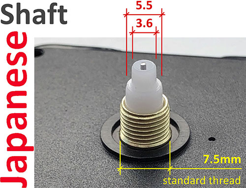 Japanese type shaft details