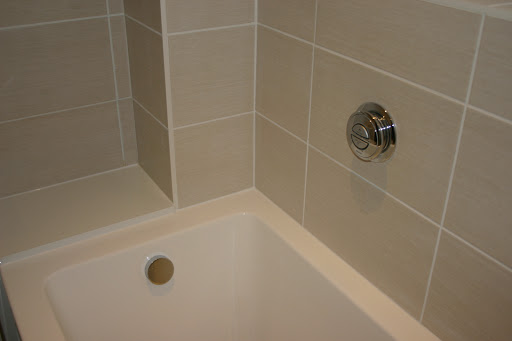 bath fills through the overflow via the digital controller
