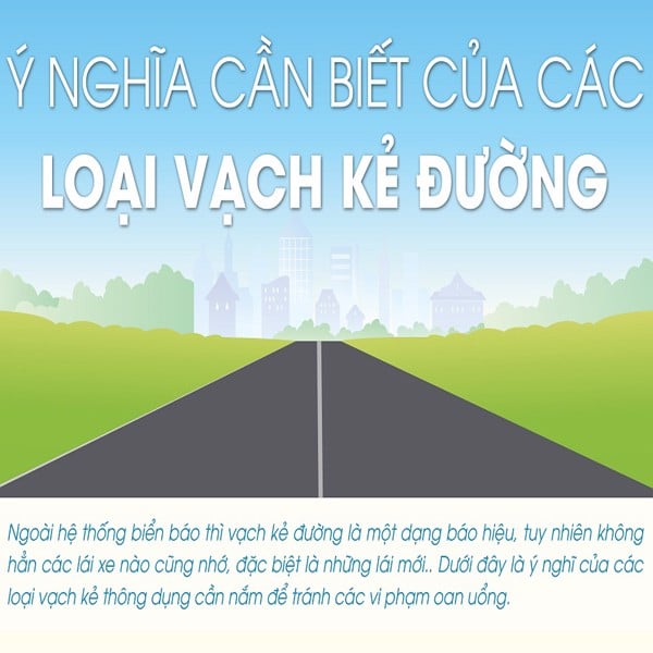 Dành cho tài mới - Các loại vạch kẻ đường bác tài cần nằm rõ