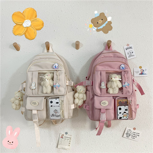 Title 6, Large-capacity Korean cartoon backpack schoolba...