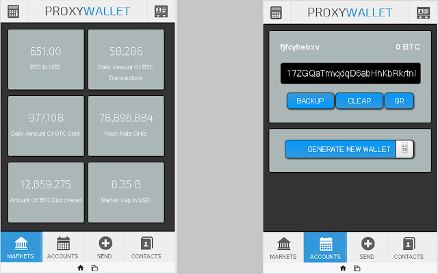 ProxyWallet chrome extension