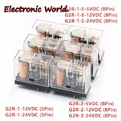 Rơ Le Công Suất Omron G2R - 1 - 12Vdc 10A G2R - 2 - 24Vdc 5A G2R - 1 - E - 5Vdc 16A 5V 12V 24V 110V 230V