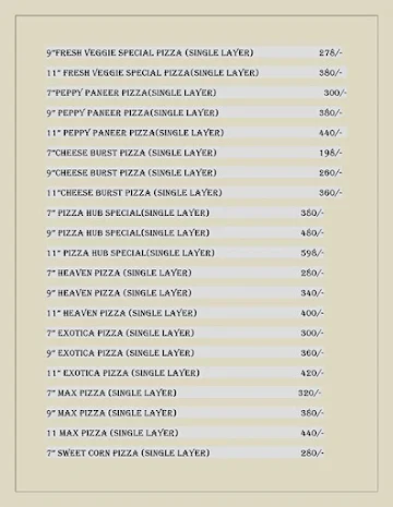 California Pizza menu 