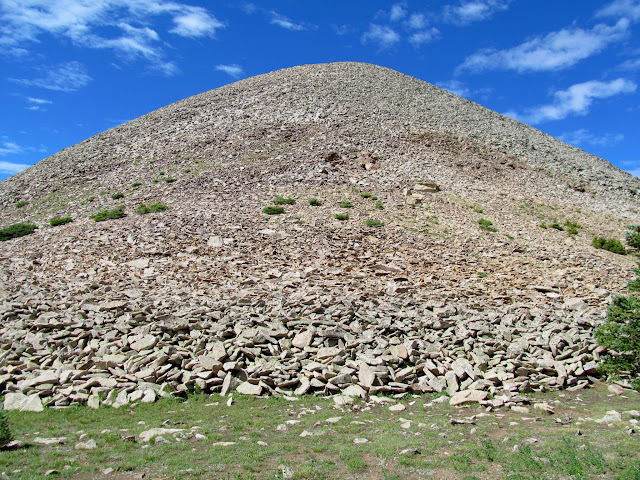 Base of the talus leading up Haystack Mountain