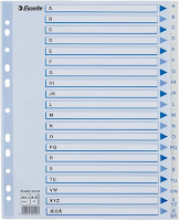 Register plast A4+ ESSELTE maxi A- hvit (Org.nr.100149)