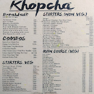 Khopcha 56 menu 1