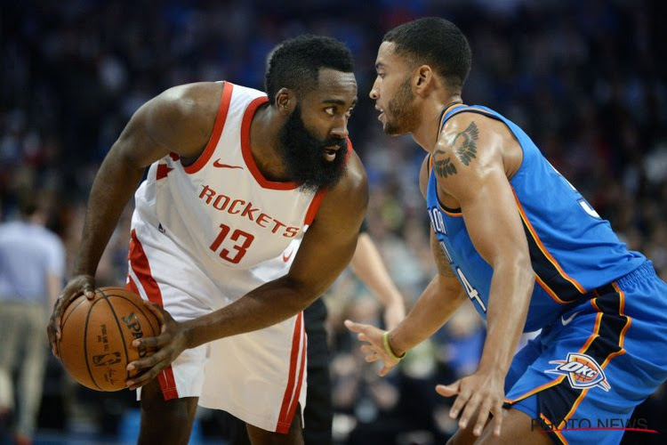 Les résultats de la nuit en NBA: Houston s'offre le Thunder et enchaîne, Golden State reste au contact