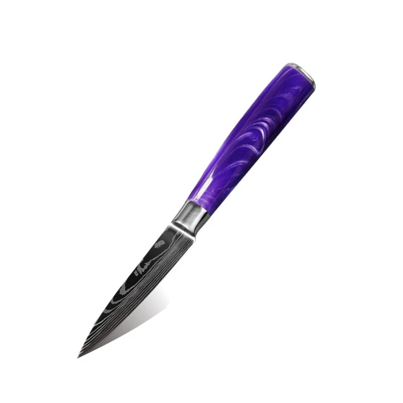 Coltello viola per frutta e verdura Creative Home. Taglia, trita e affetta con facilità. Design ergonomico e lama affilata. Cucina sana.