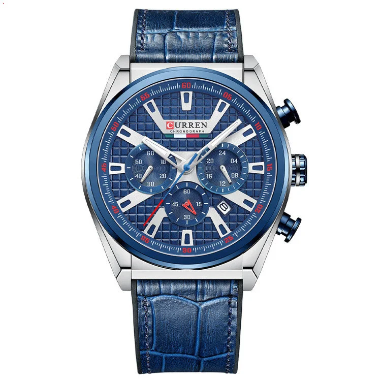 Heren casual sport horloge met riemband, quartz. Stijlvol en functioneel voor dagelijks gebruik en sport. Comfortabel, duurzaam en accurate tijdweergave.