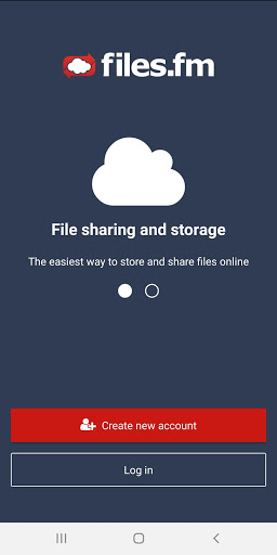 Screenshot Files.fm cloud storage (old)