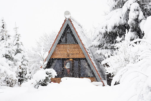 Haus im Winter