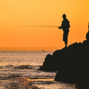 Fishing at sea