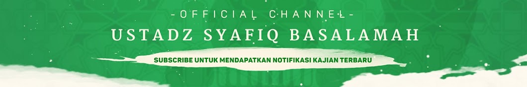 Syafiq Riza Basalamah Official Banner