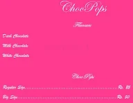 ChocPops menu 1