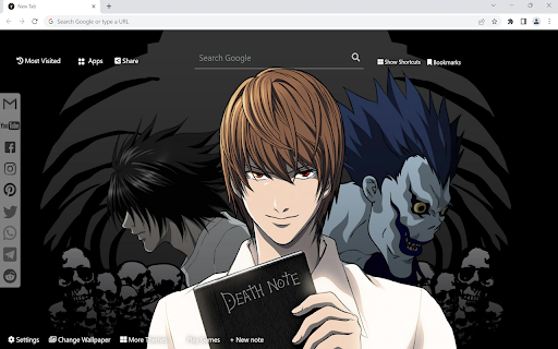 Death Note Anime Baggrund