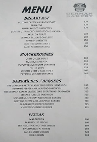 Milansar Bakery menu 2