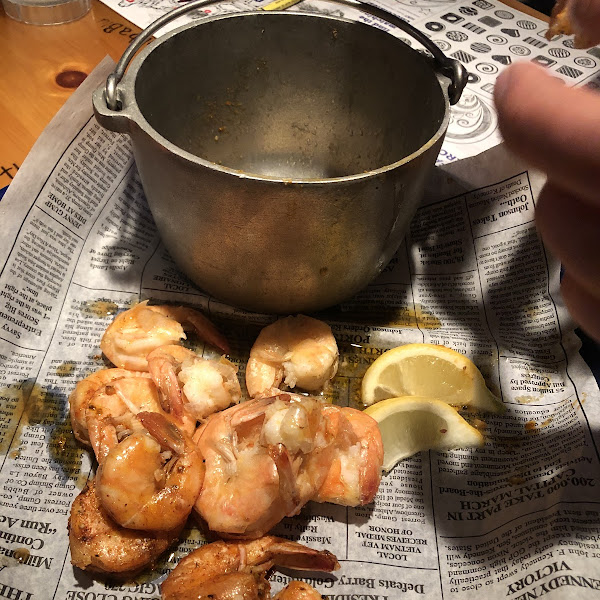 Shrimp boil (have them make it in water, not beer) . Yummy!