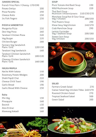 Raaga palace menu 1