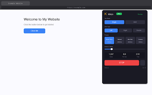 Klikzo: Auto Clicker Pro screenshot 1