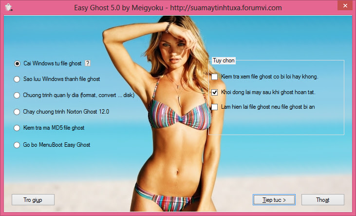 Download Easy Ghost - Phần mềm ghost windows dễ dàng