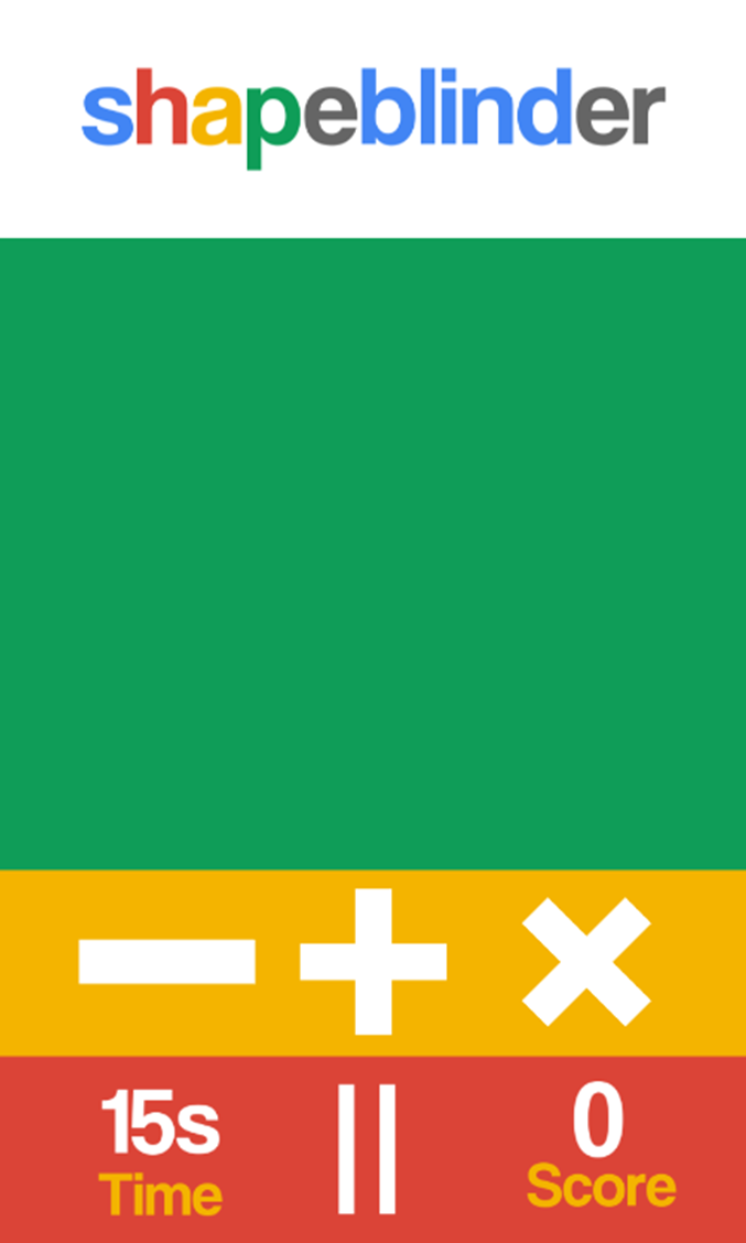ShapeBlinder Screen 1