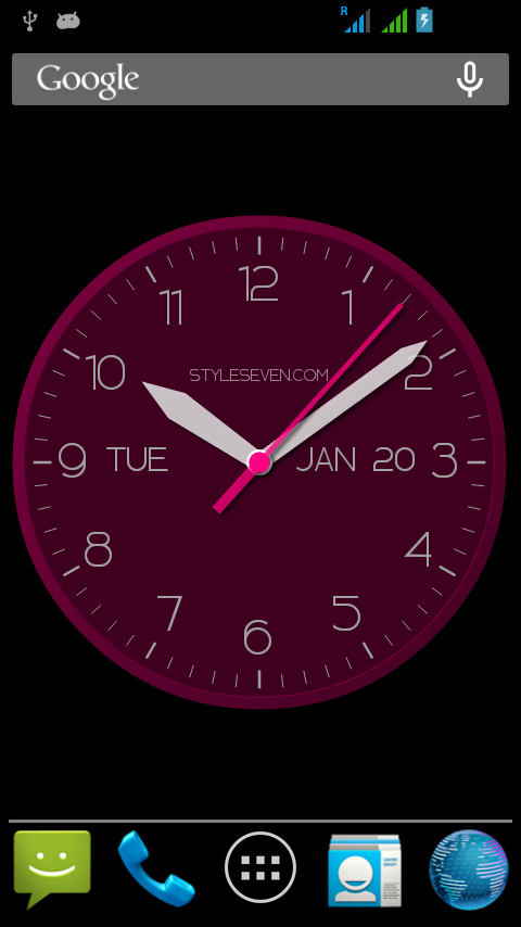Android application Modern Clock For Android-7 PRO screenshort