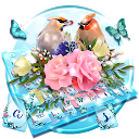 Herunterladen Cute Love Birds Keyboard Theme Installieren Sie Neueste APK Downloader