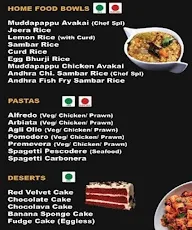 Vasista Kitchen menu 1