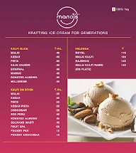 Manoj's Ice Cream menu 2