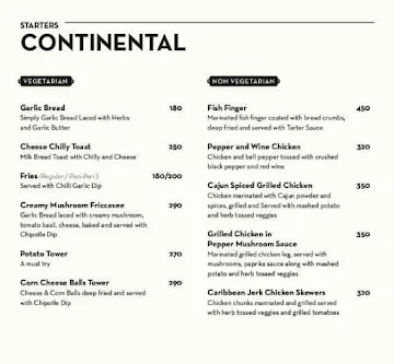Skyhigh menu 