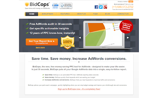BidCops - Free AdWords PPC Tool