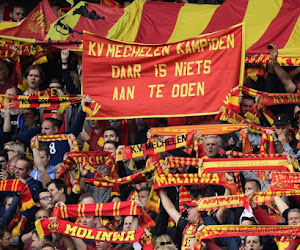 ? KV Mechelen hervat competitie voor meer dan 15.000 fans met indrukwekkende tifo, Beerschot Wilrijk-supporters zwaaien met geldbriefjes