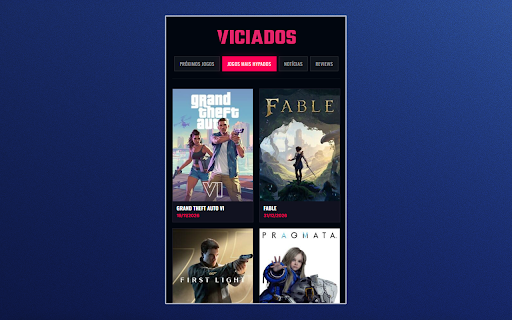Próximos lançamentos e notícias de jogos | Portal Viciados screenshot 3