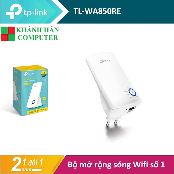 Bộ Mở Rộng Sóng Wi - Fi Tốc Độ 300Mbps Tp - Link Tl - Wa850Re