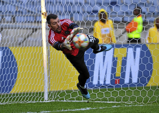 Orlando Pirates goalkeeper Wayne Sandilands says they've had a tough first half of the season./Sydney Mahlangu / BackpagePix