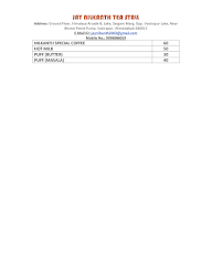 Jay Neelkanth Tea Stall menu 3