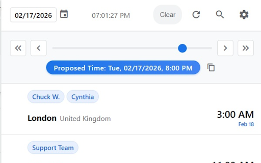 StJohn TimeZone Extension screenshot 2