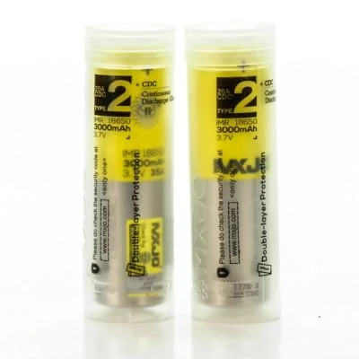 MXJO 18650 3000mAh Batteries 2-Pack