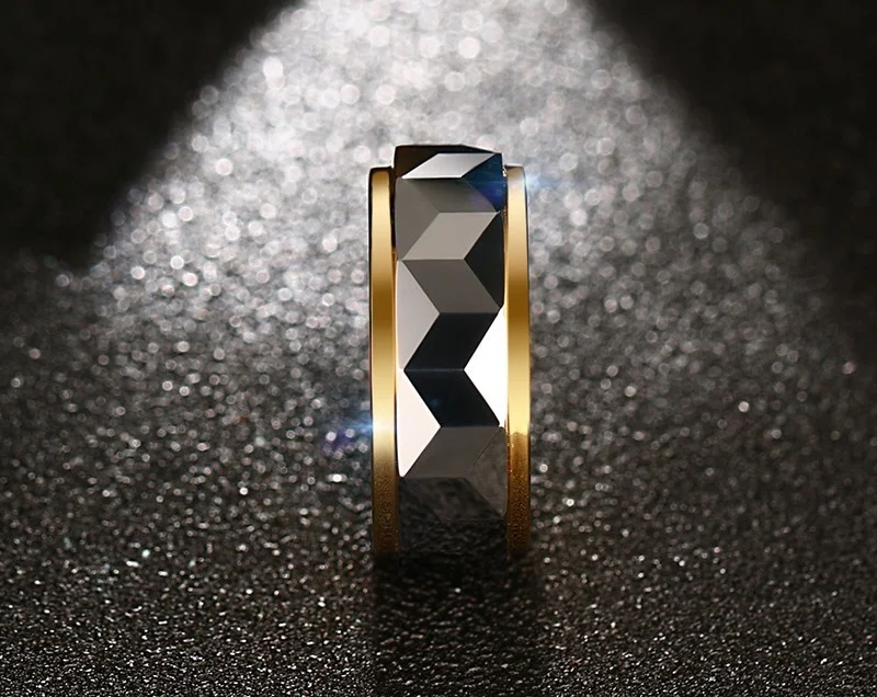 Title 3, Herren-Tungsten-Ring Persönlichkeits-Modetrend-...