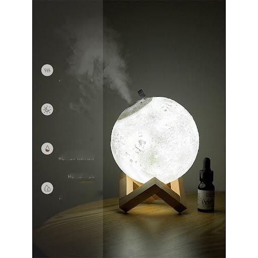 Title 5, Lunar Humidifier Night Light for Bedroom, Aroma...