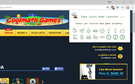 Papa Louie Game Launcher