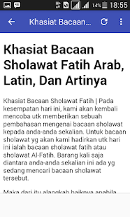 BACAAN SHOLAWAT FATIH - náhled